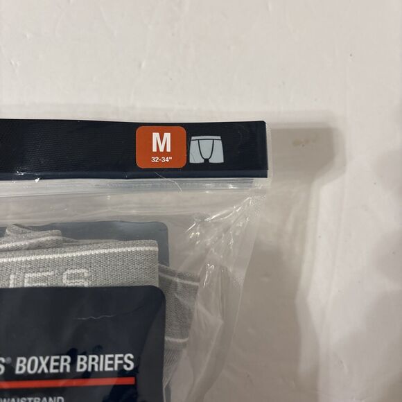 HANES Boxer Briefs Men's M 32-34-4 Pack Assorted Tagless Comfort Flex J349B4 - Picture 3 of 6